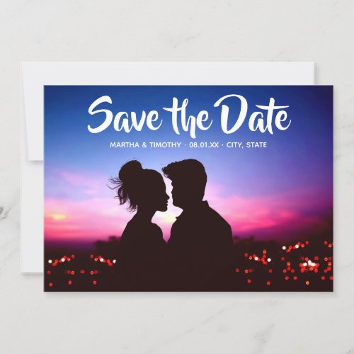 Casual Script Save the Date Photo Invitation