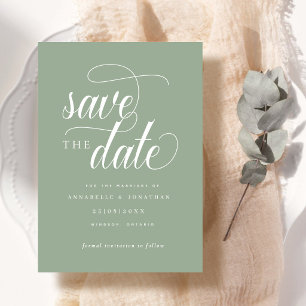 Casual Script Typography Save The Date