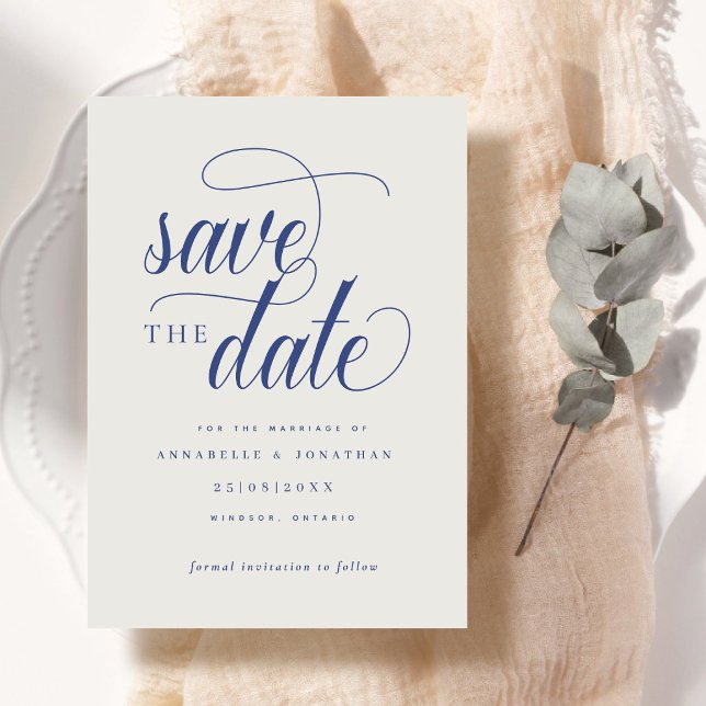 Casual Script Typography Save The Date (Creator Uploaded)