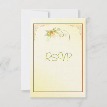 Casual Spring Floral Rsvp Wedding Invitation by Wedding_Trends at Zazzle