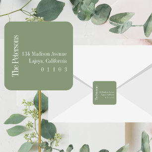 Casual Square Return Address Label