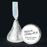 Casual Thank You for Celebrating with Us Hershey®'s Kisses®<br><div class="desc">This simple design nicely complements other items within a wedding-themed suite, but you can use them for anything you like. Using a modern handwriting script font, I created a simple, bold typography graphic image that reads "Thank You for Celebrating with Us!". Each layer was added separately to give you full...</div>