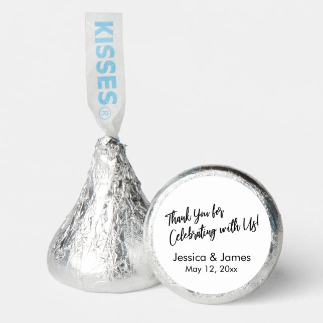Casual Thank You for Celebrating with Us Hershey®'s Kisses® (Front)