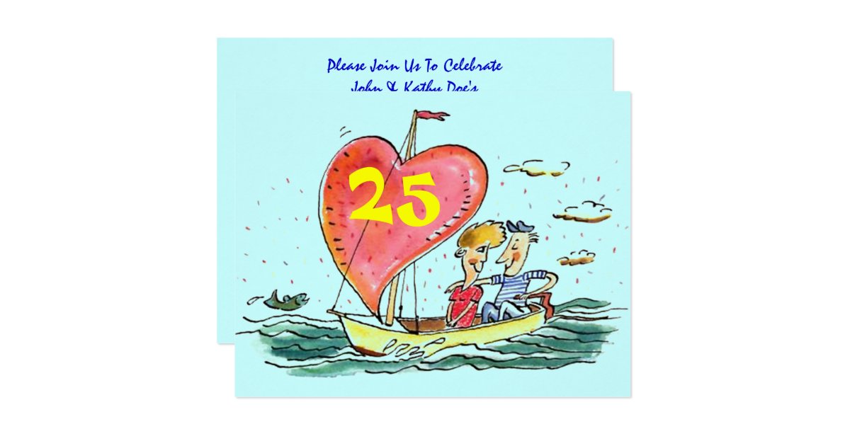 Twenty Fifth Wedding Anniversary Invitations 7