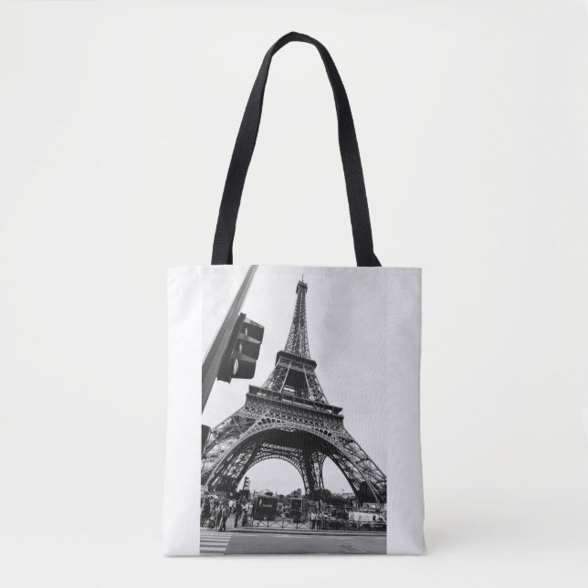 Casual view of Eiffel tower - simple and stylish Tote Bag (Front)
