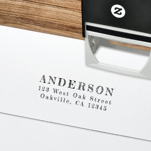 Casual Vintage Hand-Writing Return Address Self-inking Stamp
