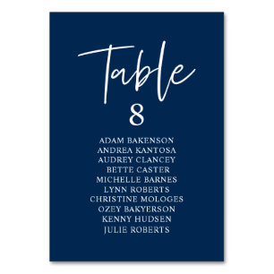 Casual Wedding Dinner, Guests Seating Chart Table Table Number