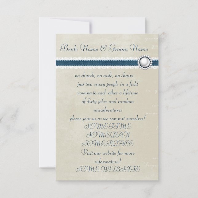 Casual Wedding Invitation (Front)