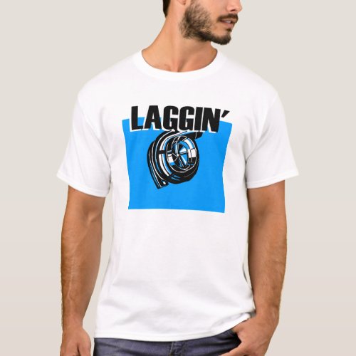 Casual white blue and black design of car part  T_Shirt