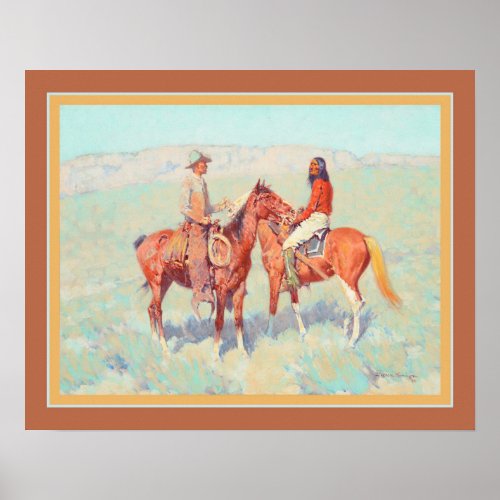 Casuals on the Range by Frederic Remington Poster