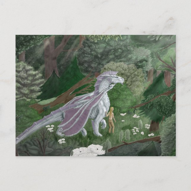 CasualStrollElf&Dragon Postcard (Front)