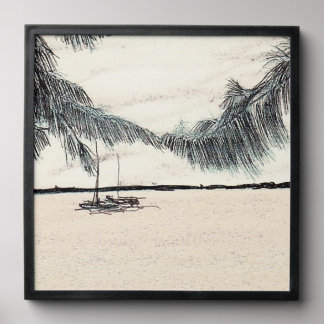 Casuarina Trees, Long Island Bahamas Peel And Stick Photo Tile