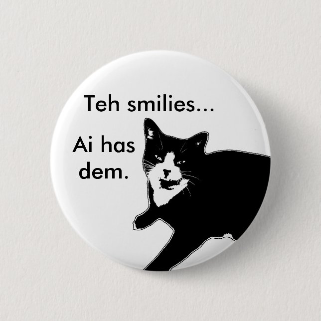 Cat2 Pinback Button (Front)