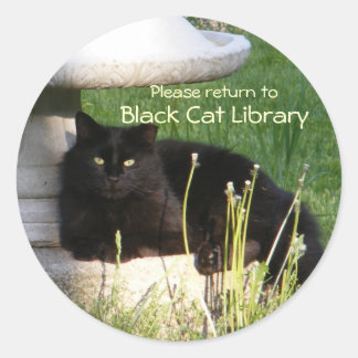 Cat 120 Bookplate~ sticker
