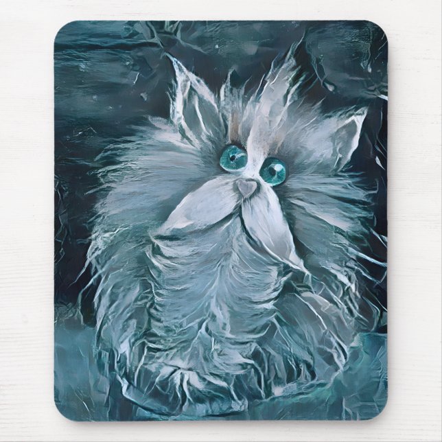 Cat 1 - Staring at you  Mouse Pad (Front)