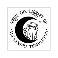 Cat #3 On a Crescent Moon Library Book Name