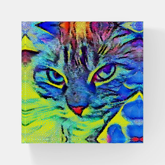 Cat #3 Paperweight (Front)