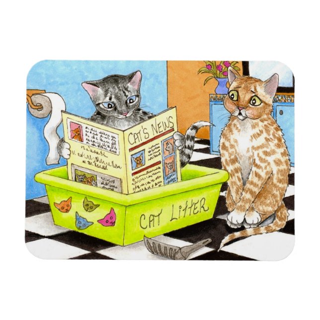 Cat 464 funny Flexi Magnet (Horizontal)