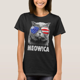 Cat 4th Of July  Meowica Merica Men Usa American F T-Shirt