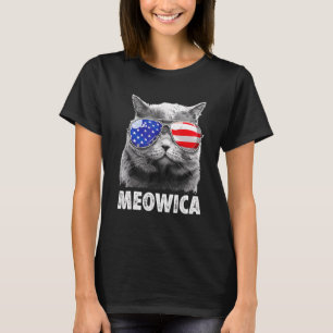 Cat 4th Of July  Meowica Merica Men Usa American F T-Shirt