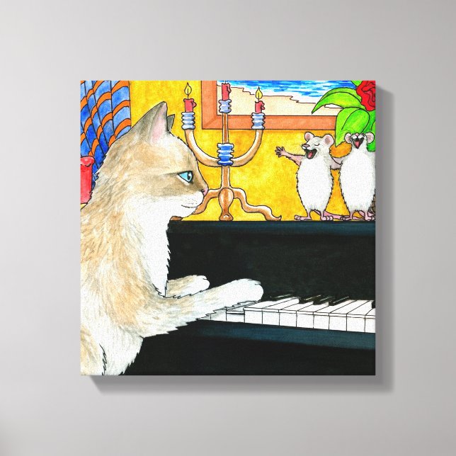 cat 506 canvas print (Front)