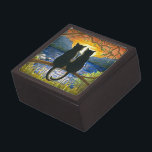 Cat 582 black cats jewelry box<br><div class="desc">This is an image from one of my original paintings.</div>