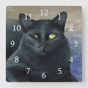 Cat 621 square wall clock