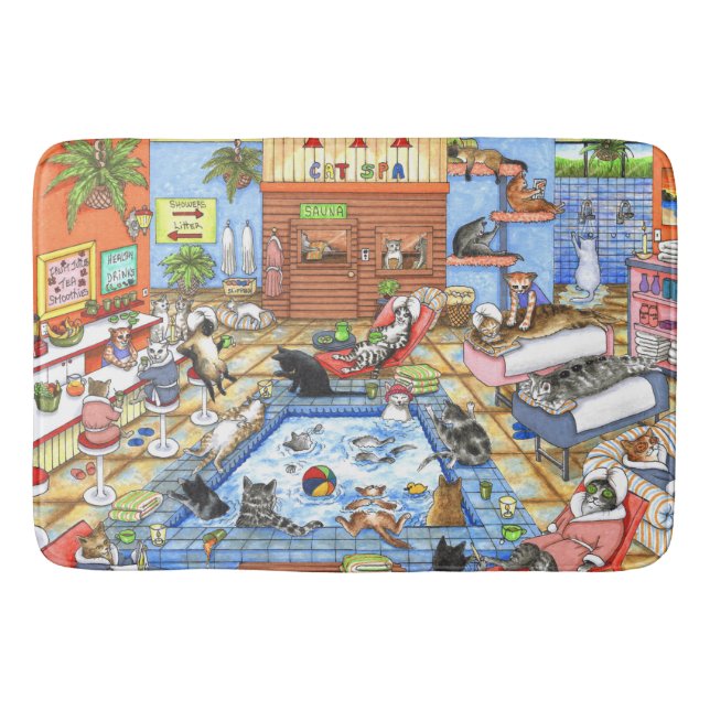 Cat 635 Cat Spa Bath Mat (Front)