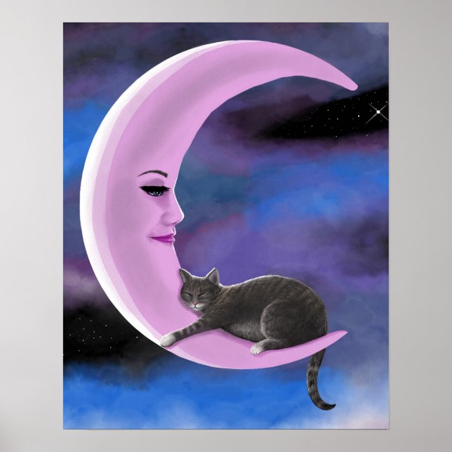 cat 661 Pink Moon Poster (Front)