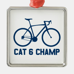 CAT 6 Champ Metal Ornament