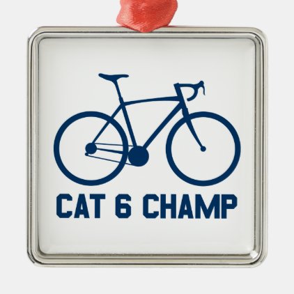 CAT 6 Champ Metal Ornament