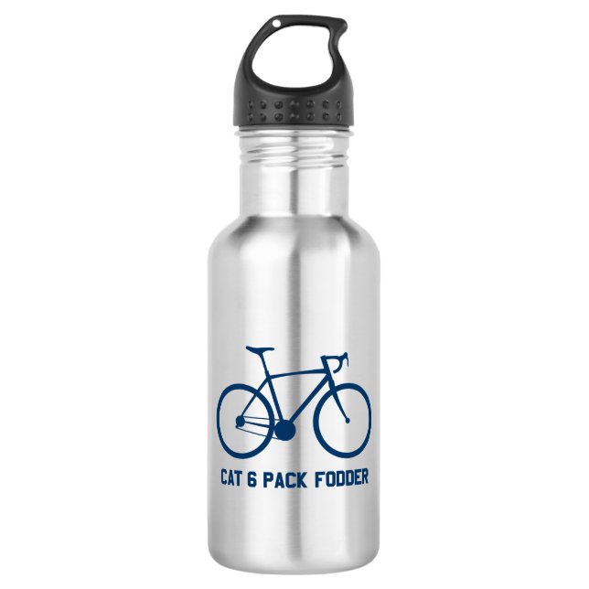 CAT 6 Pack Fodder Stainless Steel Water Bottle (Front)