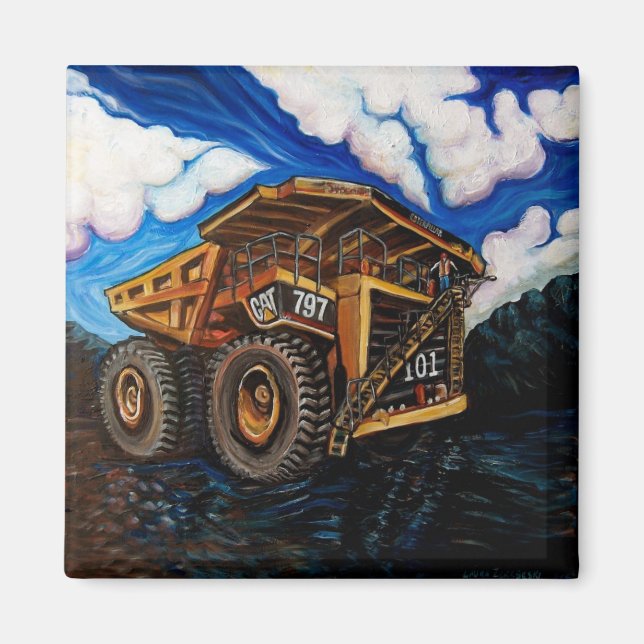 Cat 797 Suncor Oilsands Magnet (Front)