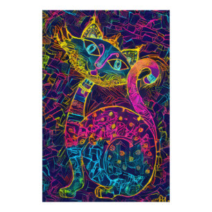Cat 7 - Lucky no 7  Photo Print