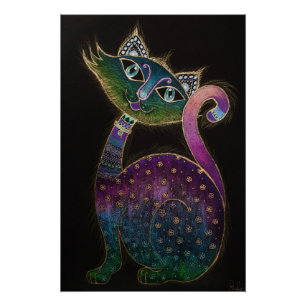 Cat 7 - Lucky no 7 Poster