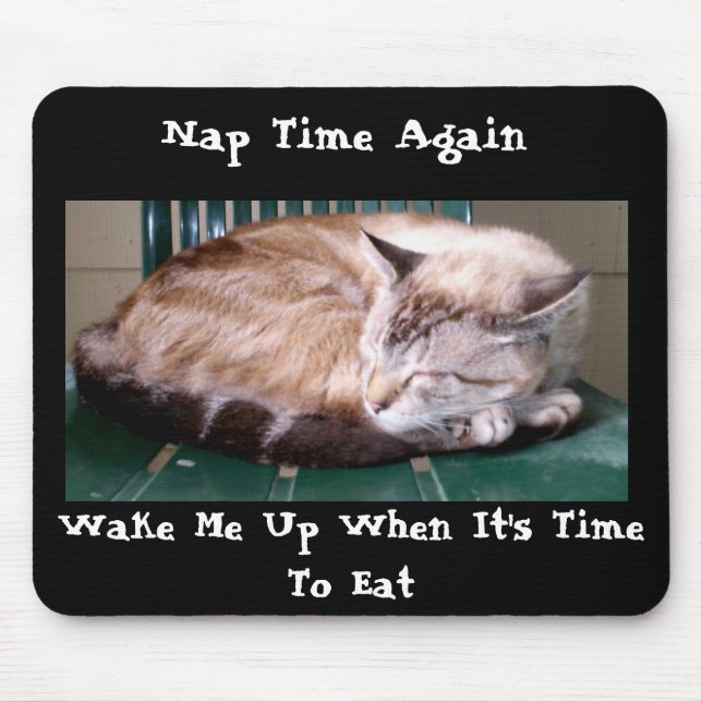 Cat 7, Nap Time Again, Mousepad (Front)
