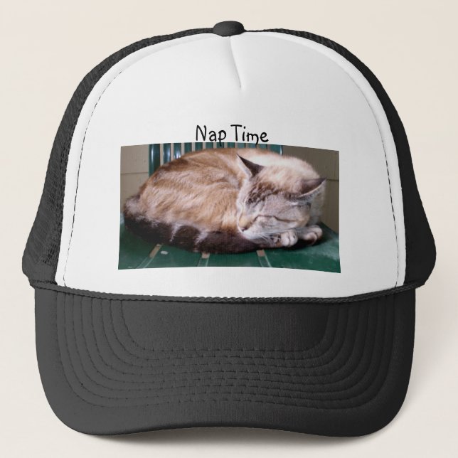 Cat 7, Nap Time,Hat Trucker Hat (Front)