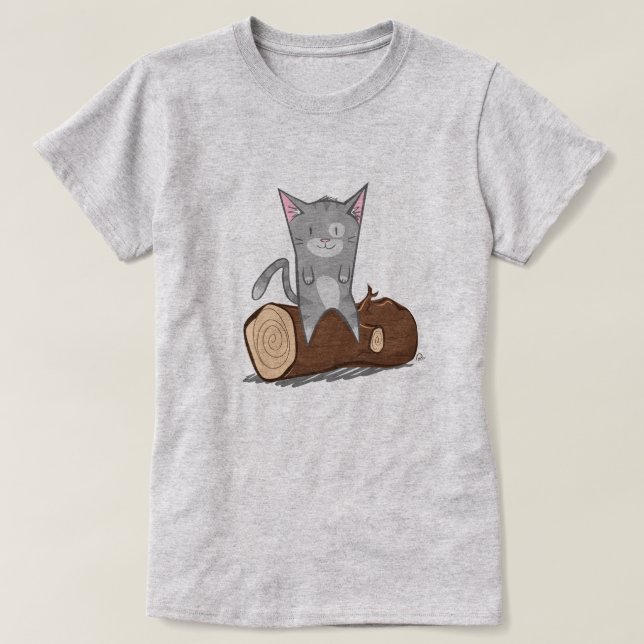 Cat a log - T-Shirt (Design Front)