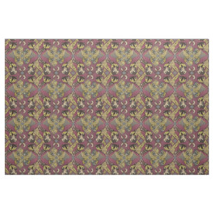 Cat Abstract Fabric