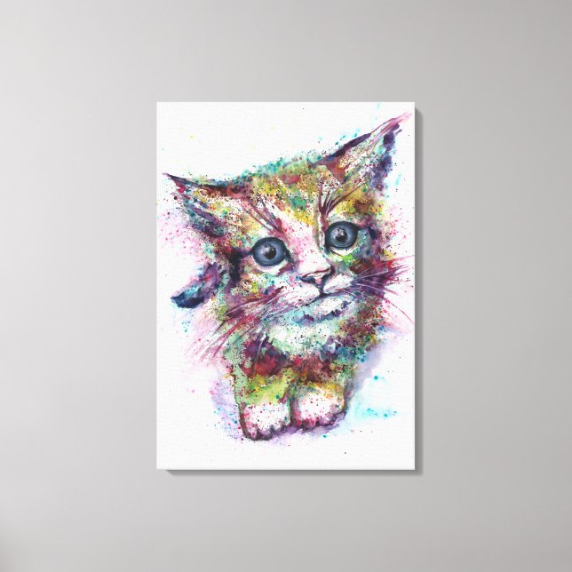 Cat abstract Fantasy Canvas Print (Front)