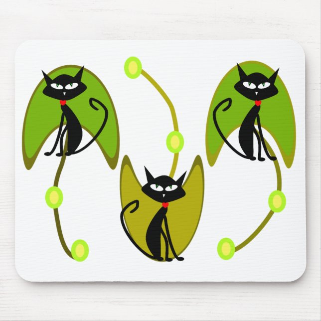CAT ABSTRACT mousepad (Front)