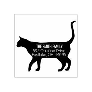 Cat Address Stamp