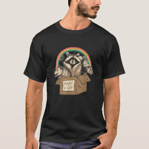 Cat Adopt A Cat Opossum Raccoons T-Shirt