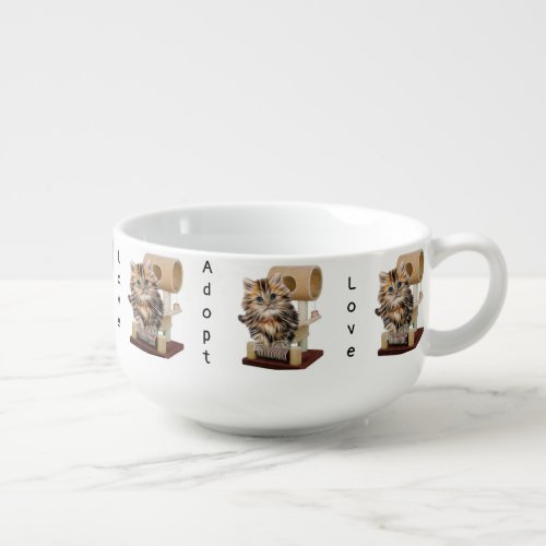 Cat Adoption Kitten Adoption Love Soup Mug