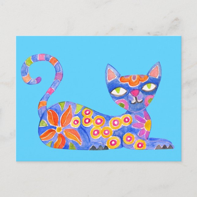 Cat Alebrije Postcard (Front)
