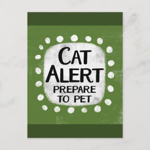 Cat Alert Postcard