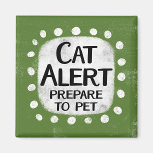 Cat Alert Refrigerator Magnet