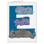 Cat Alphabet E Card (Front)