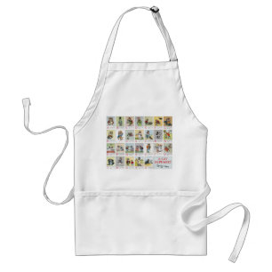 Cat Alphabet, Louis Wain Adult Apron