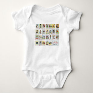 Cat Alphabet, Louis Wain Baby Bodysuit